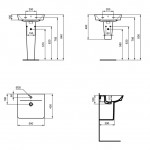 Praustuvas Ideal Standard Connect Air Cube